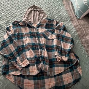 Maurices long sleeve button up 3x hoodie.